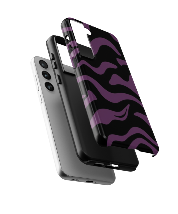 Purple Abstract Waves Phone Case - Samsung Case - Image 2