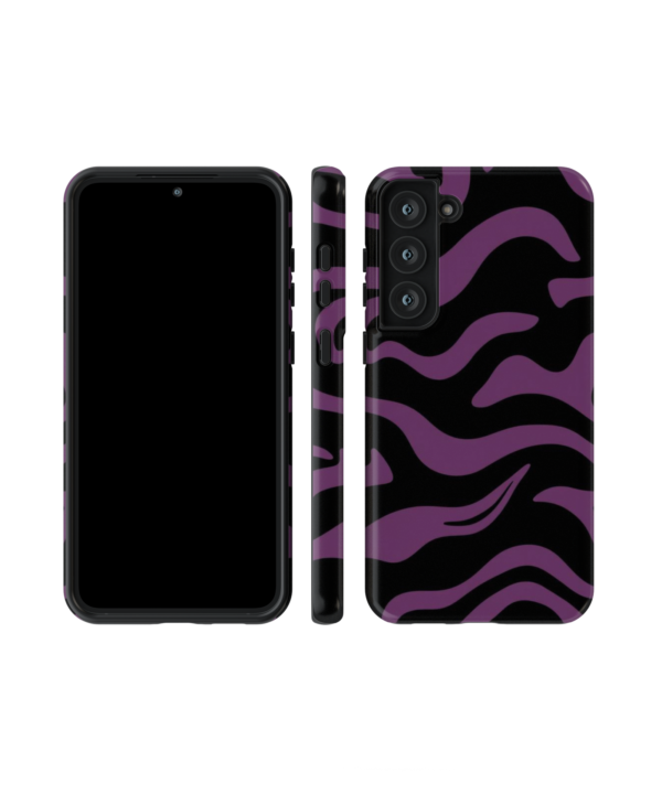 Purple Abstract Waves Phone Case - Samsung Case - Image 3