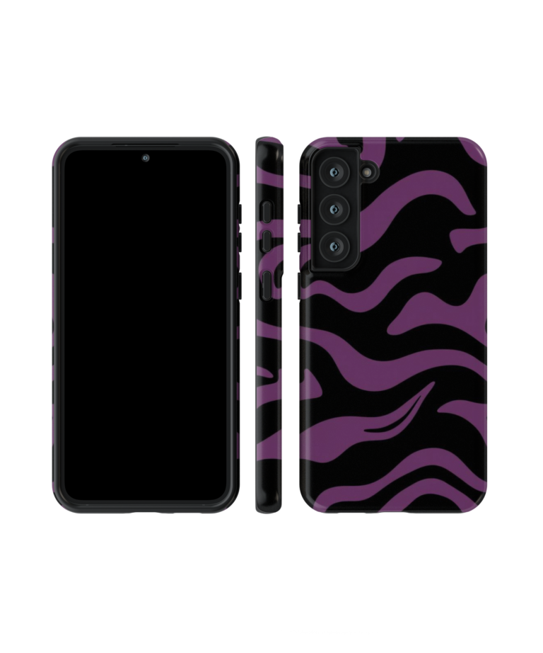 Purple Abstract Waves Phone Case - Samsung Case