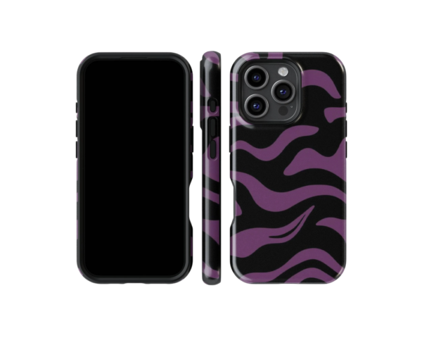 Purple Abstract Waves Phone Case  - Tough - Image 3