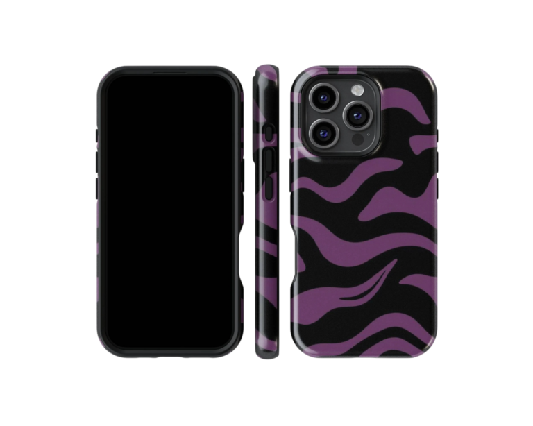 Purple Abstract Waves Phone Case  - Tough