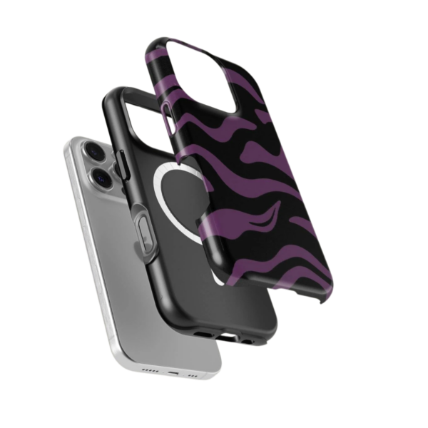 Purple Abstract Waves Phone Case  - Tough - Image 2