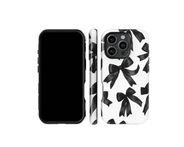 Black Bows Phone Case - Tough - Image 2