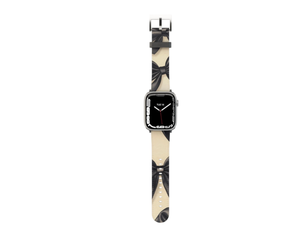 Cream Black Bows Apple Watch Band - Image 3